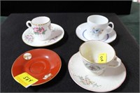 GROUPING: COLLECTIBLE TEA CUPS AND SAUCERS - ODDS