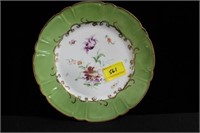 9 1/2" DINNER PLATE MARKED: H&L C