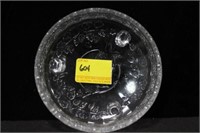 5 1/2" PATTERN GLASS 3 FOOTED BOWL