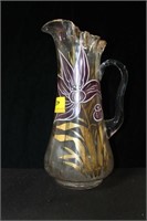 12 1/2" HAND PAINTED PITCHER