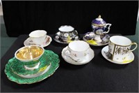 6 COLLECTOR CUPS AND SAUCERS INCLUDES 1 SET