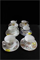 6 COLLECTOR CUPS AND SAUCERS INCLUDES 1 MADE IN