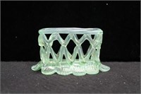 GREEN VASOLINE GLASS CARD HOLDER