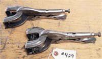(2) Vise Grip locking welding clamps