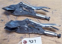 (2) Master Mechanic locking clamps