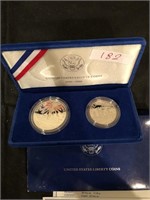 1986 US Statue of Liberty 2-Coin Proof Set