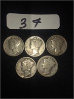1925 - 1946 Silver Mercury Dimes
