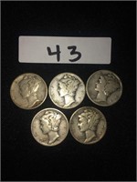 1937 - 1944 Silver Mercury Dimes