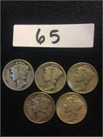 1936 - 1943 Silver Mercury Dimes