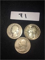 1945 - 1964 Silver Quarters
