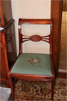 Group of dinning chairs 6 in total one captian