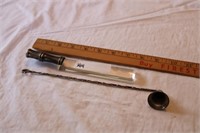 Candle snuffer and reading aid marked sterling