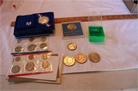 Proof sets and silver liberty dollar