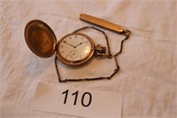 Elgin pocket watch and knife