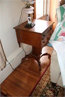 Two drawer end table 18x18x30" tall