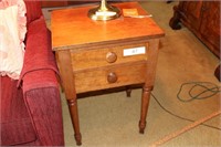 Two drawer end table 48x 19 x 16" d