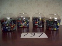 Assorted Marbles "3" containers in lot #7, #8, #9