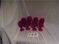 Avon 1876 Cape Cod Ruby Red Small Glass goblets