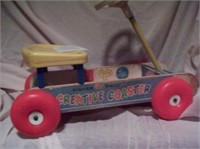 Fisher Price Wooden Creative Coaster Wagon 19"x8"