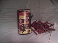 Lincoln Logs in original container (incomplete