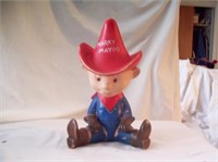 Marky Maypo Vintage Rubber Doll  Squeeze Toy 9"