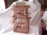 Natural Bamboo Bird Cage Chinese Pagoda Tiered