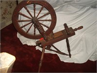 Antique Spinning Wheel 36x24x36 (needs TLC)
