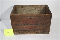 WESTERN AMMO WOODEN CRATE 15"x9"x9"