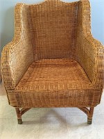 Wicker and Rattan Arm Chair