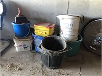 Heated buckets & misc plastic buckets/containers