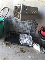 Wire dog crate & pet carrier