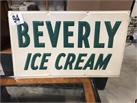 Beverly Ice Cream Metal Sign 40"W X 24"T