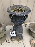 Black Pedestal Flower Pot