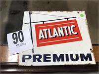 Vintage Atlantic Premium Metal Sign 13"W X 11"T