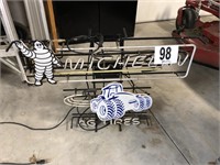 Michelin Lighted Sign 35"W X 25"T (Works)