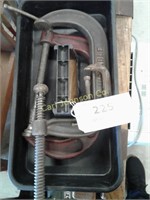 TOTE OF 3 C-CLAMPS