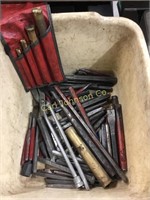 BIN OF CHISELS & PUNCHES