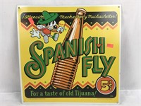 Metal Spanish Fly Tequila Sign