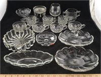 Collection of Crystal Glass Pieces