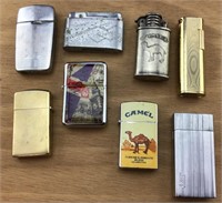 8 Vintage Cigarette Lighters