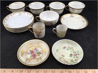 Collection of Vintage Teacups & Saucers