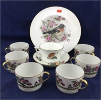 French and English Cups and Saucers