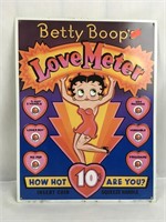 Metal Betty Boop Love Meter Sign