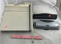Paper Cutter & Two Hole Punchers