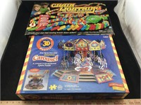 Chain Lightning Dominoes & 3D Carousel Puzzle