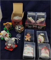 Decorative Christmas Items in Plastic Xmas Box