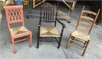 3 Different Wooden Chairs