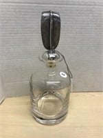Signed Italian Liquor Decanter With Sterling Top
