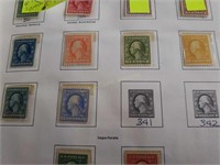 scott's #335-340 Washington Stamps