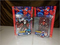 2 NOC Spider-Man Action Figures Toybiz
